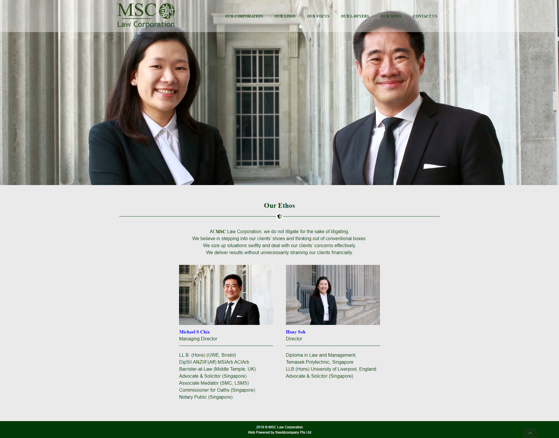 MSC LAW_Our Lawyers law firm website design