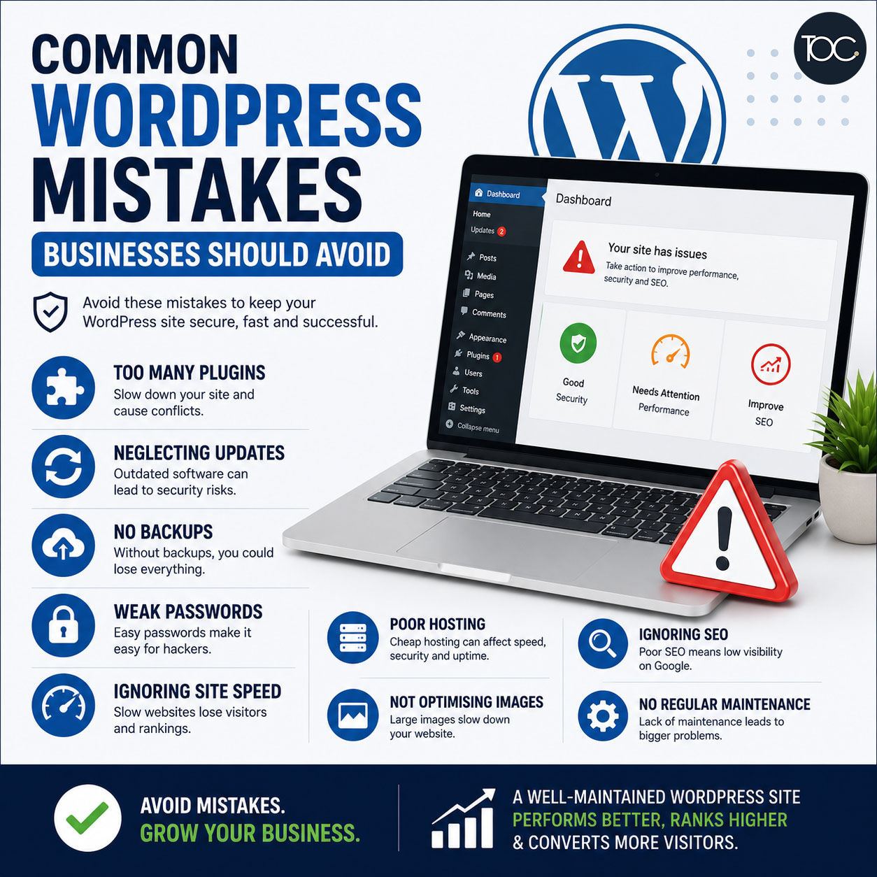 common wordpress mistakes
