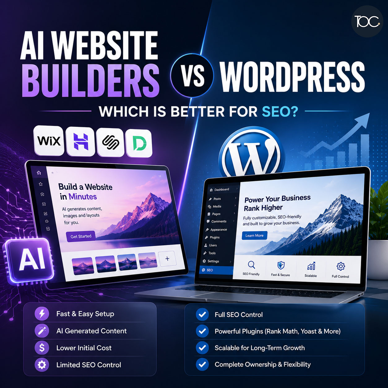 AI Website Builders vs WordPress